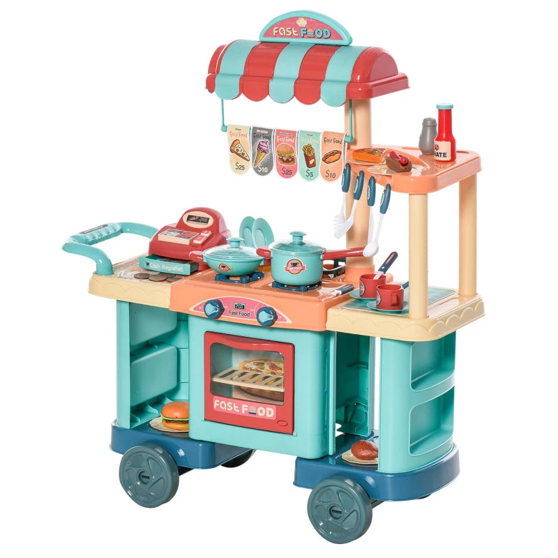 Cucina Giocattolo per Bambini 3-6 Anni con 50 Accessori
