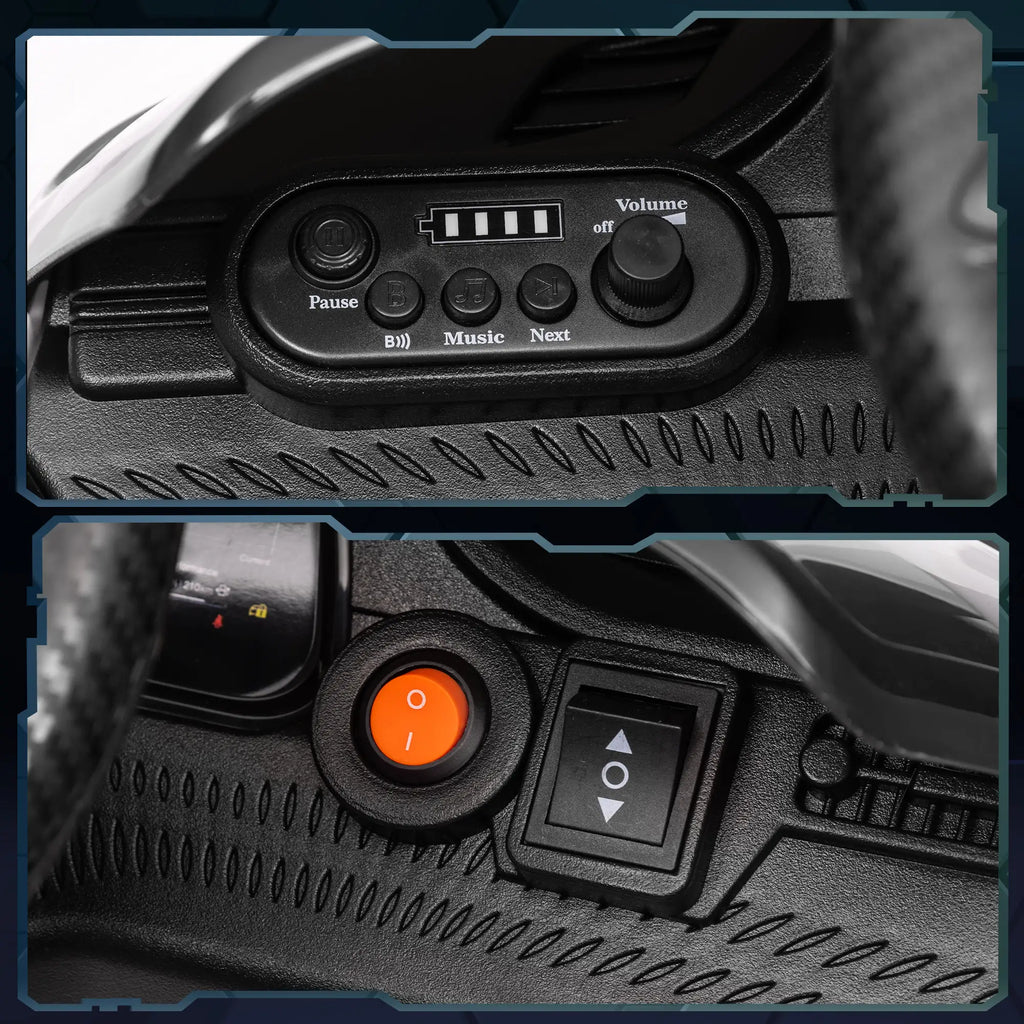 Auto Elettrica per Bambini Maserati GranTurismo Folgore 12V con Telecomando, Luci LED e Musica – Bianca