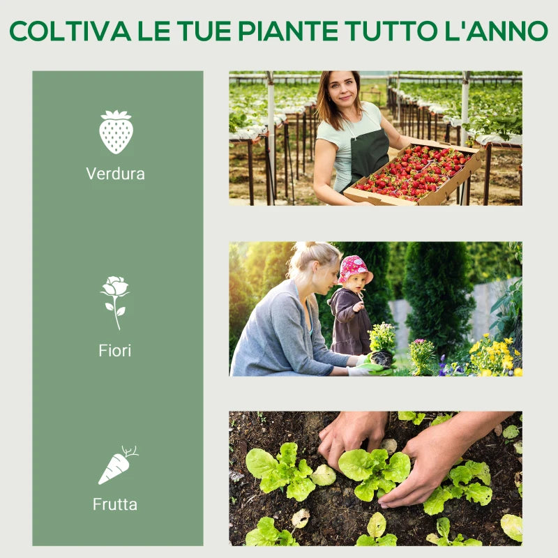 Serra Verticale per Piante con 4 Ripiani