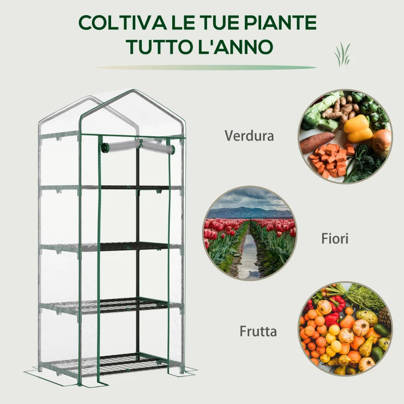 Serra da Balcone Compatta con 4 Ripiani