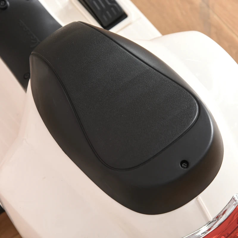 Moto Elettrica Vespa con Licenza Ufficiale per Bambini 18-36 Mesi Bianca