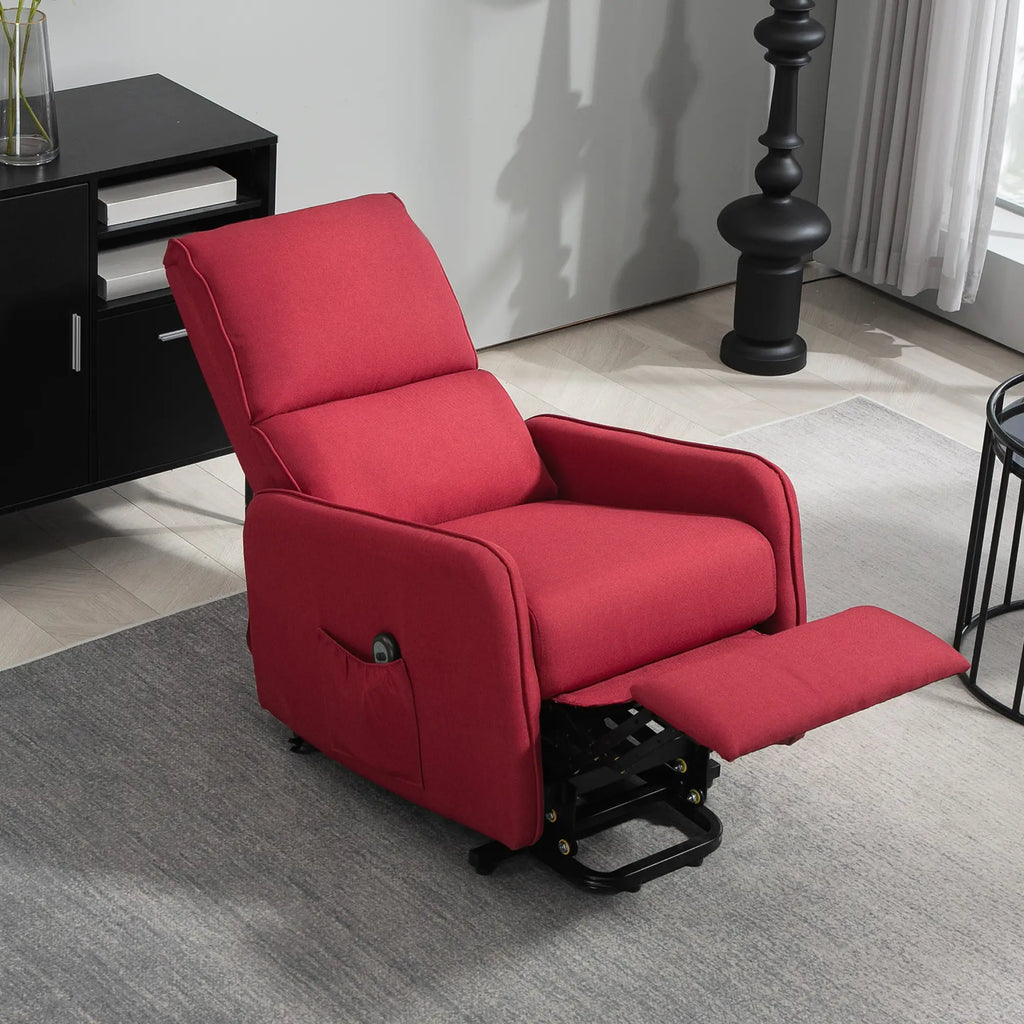 Poltrona Relax Elettrica Reclinabile con Funzione Alzapersona e Telecomando