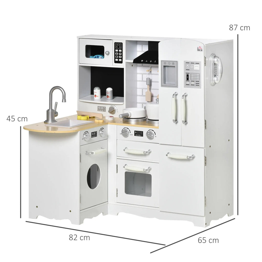 Cucina Giocattolo in Legno per Bambini con 14 Accessori