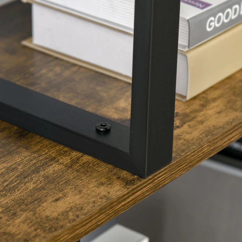 Libreria Stile Vintage/Industriale in Truciolato 102x30x160cm
