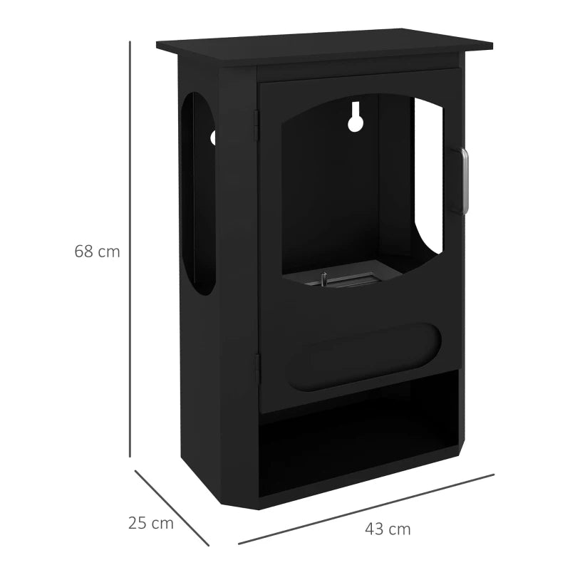 Camino a Bioetanolo Autoportante, Bruciatore da 1.2L Durata 3 Ore, Area Riscaldata 20-25 m², Nero