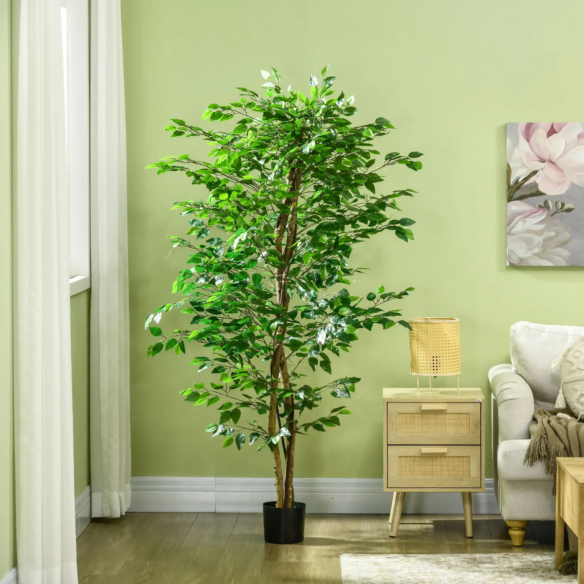 Pianta Artificiale di Ficus da 180 cm