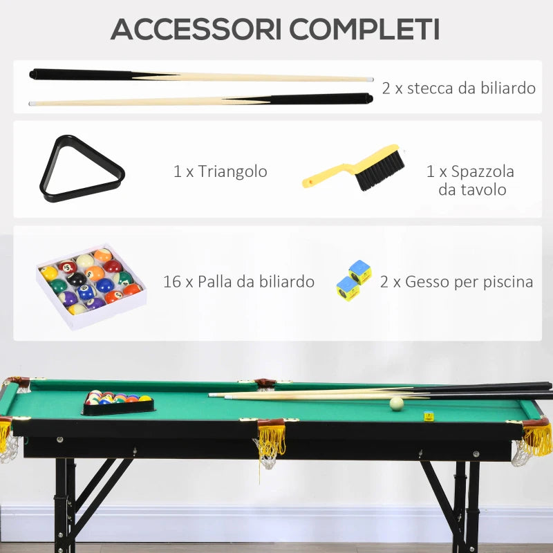 Tavolo da Biliardo con Altezza Regolabile