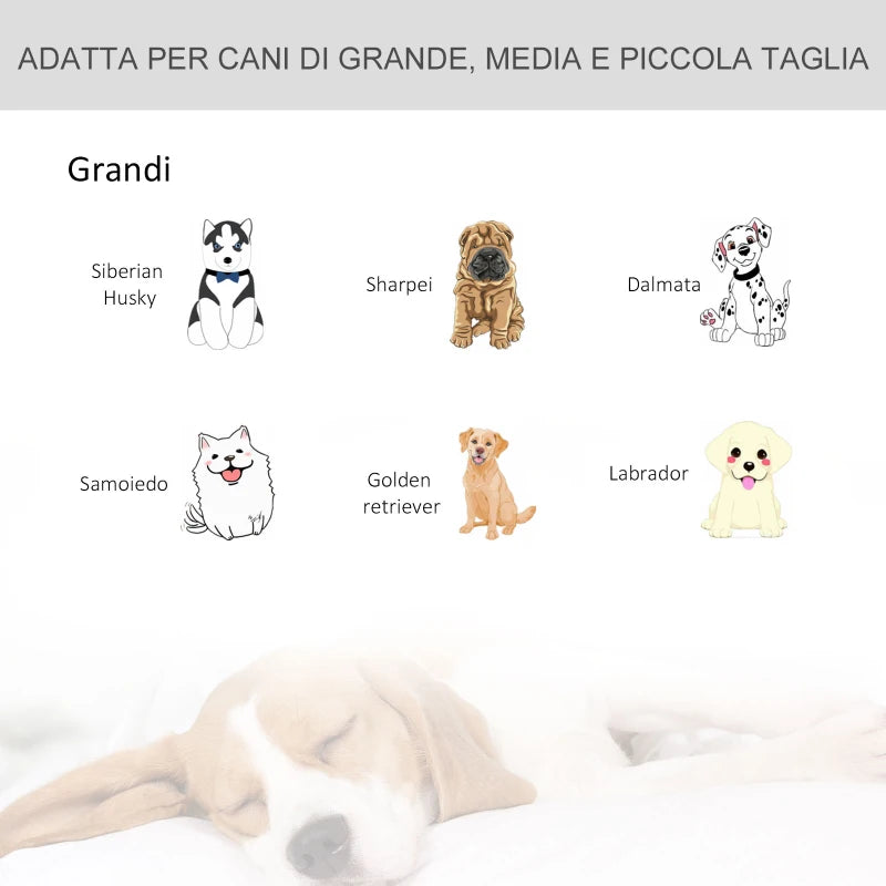 Kennel per Cani Pieghevole con Ruote e Fondo Rimovibile