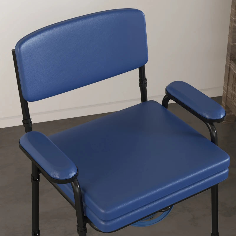 Sedia Comoda 5 in 1 per Anziani con Secchio Rimovibile