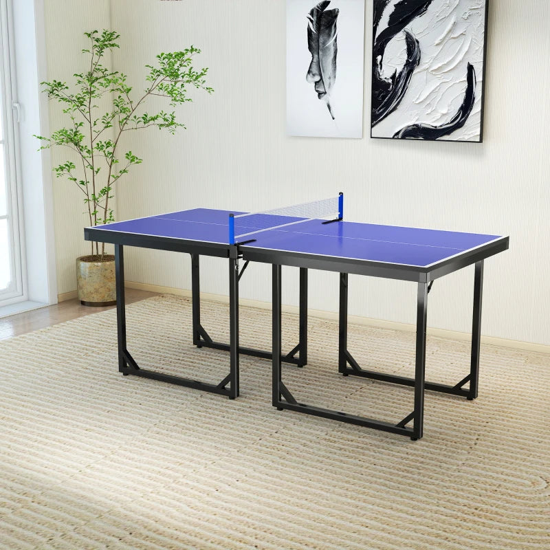 Tavolo da Ping Pong Pieghevole con Rete da Gioco