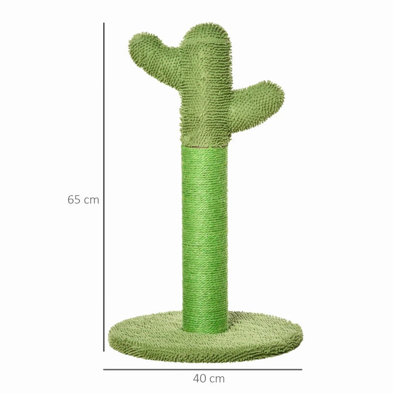 Albero Tiragraffi per Gatti a Cactus in Sisal 65 cm