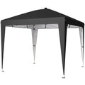 Gazebo Pieghevole Pop-Up 3×3 m con Luce LED Integrata, Altezza Regolabile e Protezione UV50+