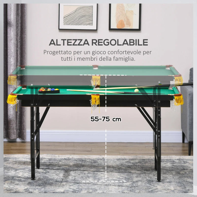 Tavolo da Biliardo con Altezza Regolabile