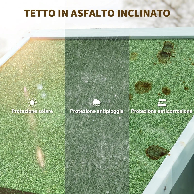 Casetta da Giardino in Legno per Attrezzi con 3 Ripiani