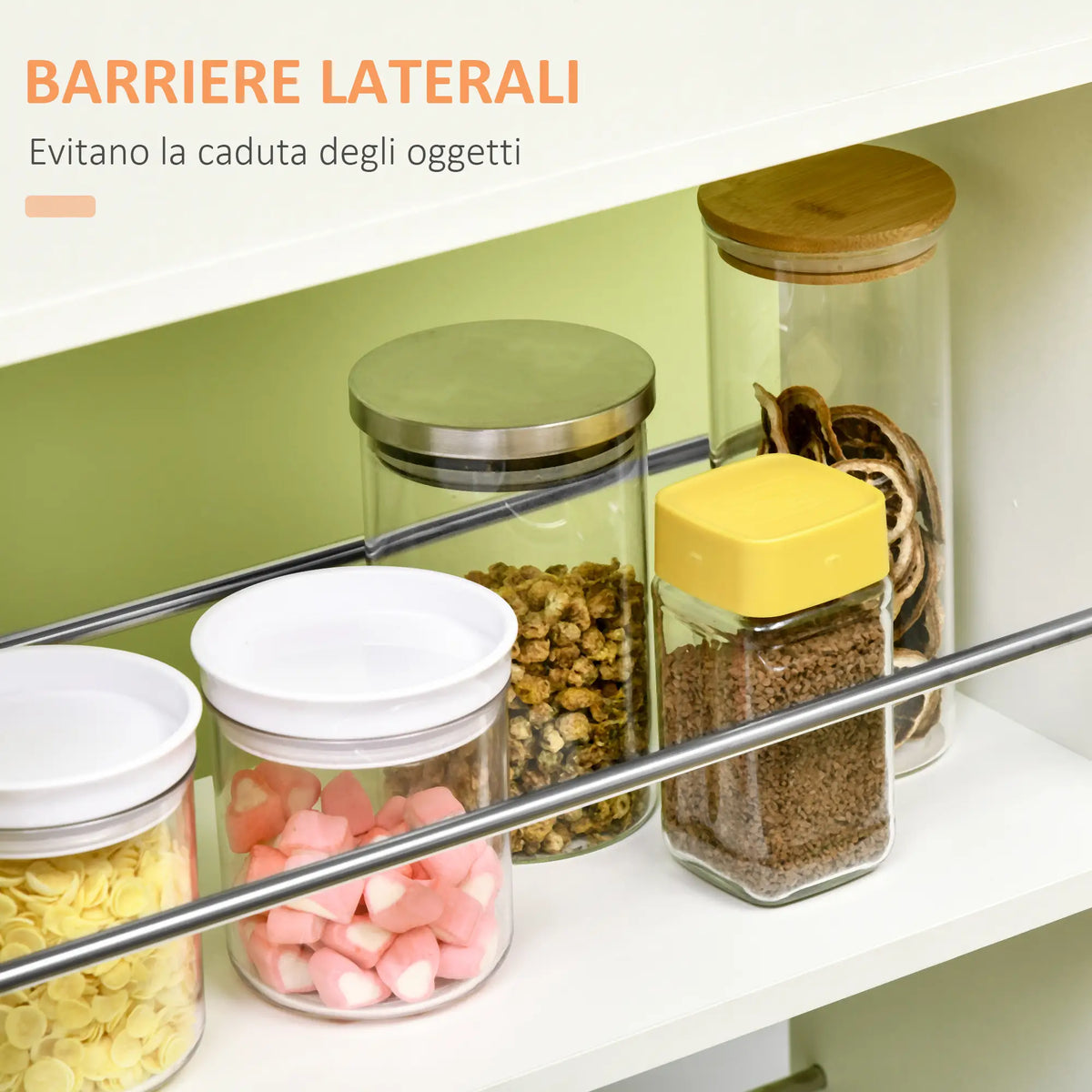 Carrello da Cucina con Cassetto e 2 Ripiani