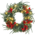 Ghirlanda Natalizia 60 cm con Luci LED e TIMER
