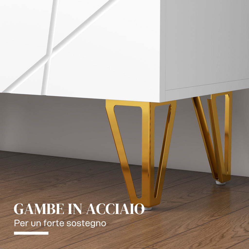 Scarpiera Bianca Moderna per 15-20 Paia di Scarpe