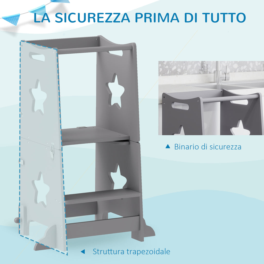 Scala Montessori Convertibile in Tavolo e Sedie