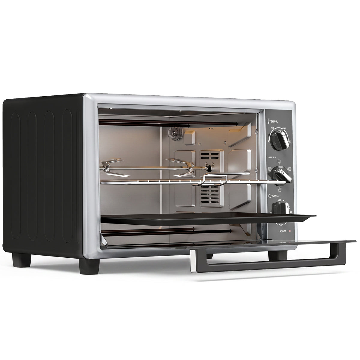 Fornetto Elettrico Ventilato 32L con Girarrosto 1500W