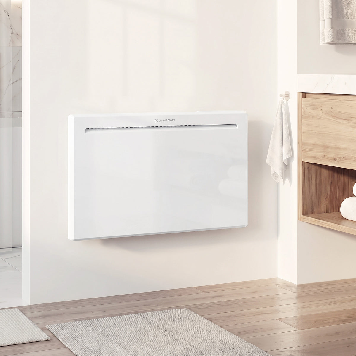Radiatore Elettrico Smart da Parete 1500W con Programmatore