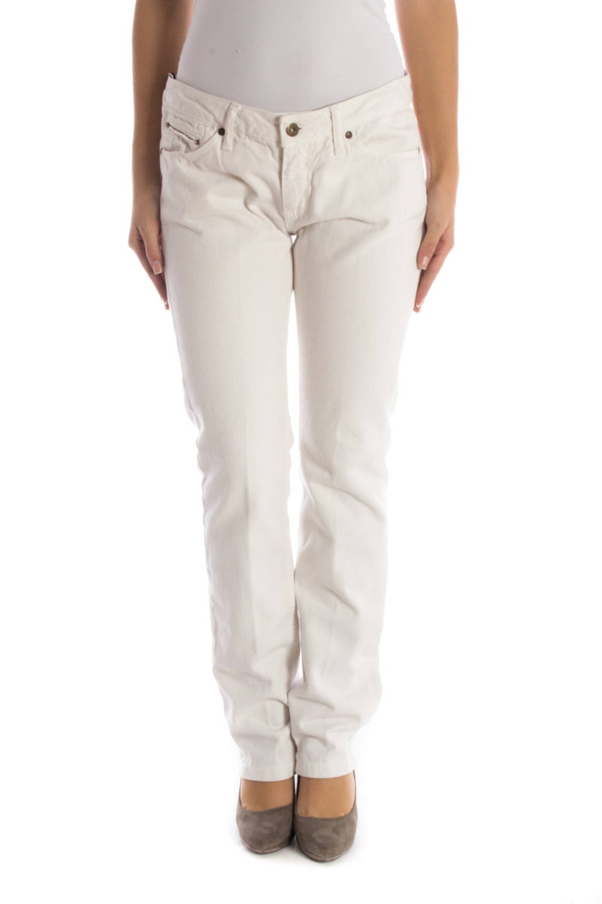 UP STAR PANTALONE DONNA BIANCO