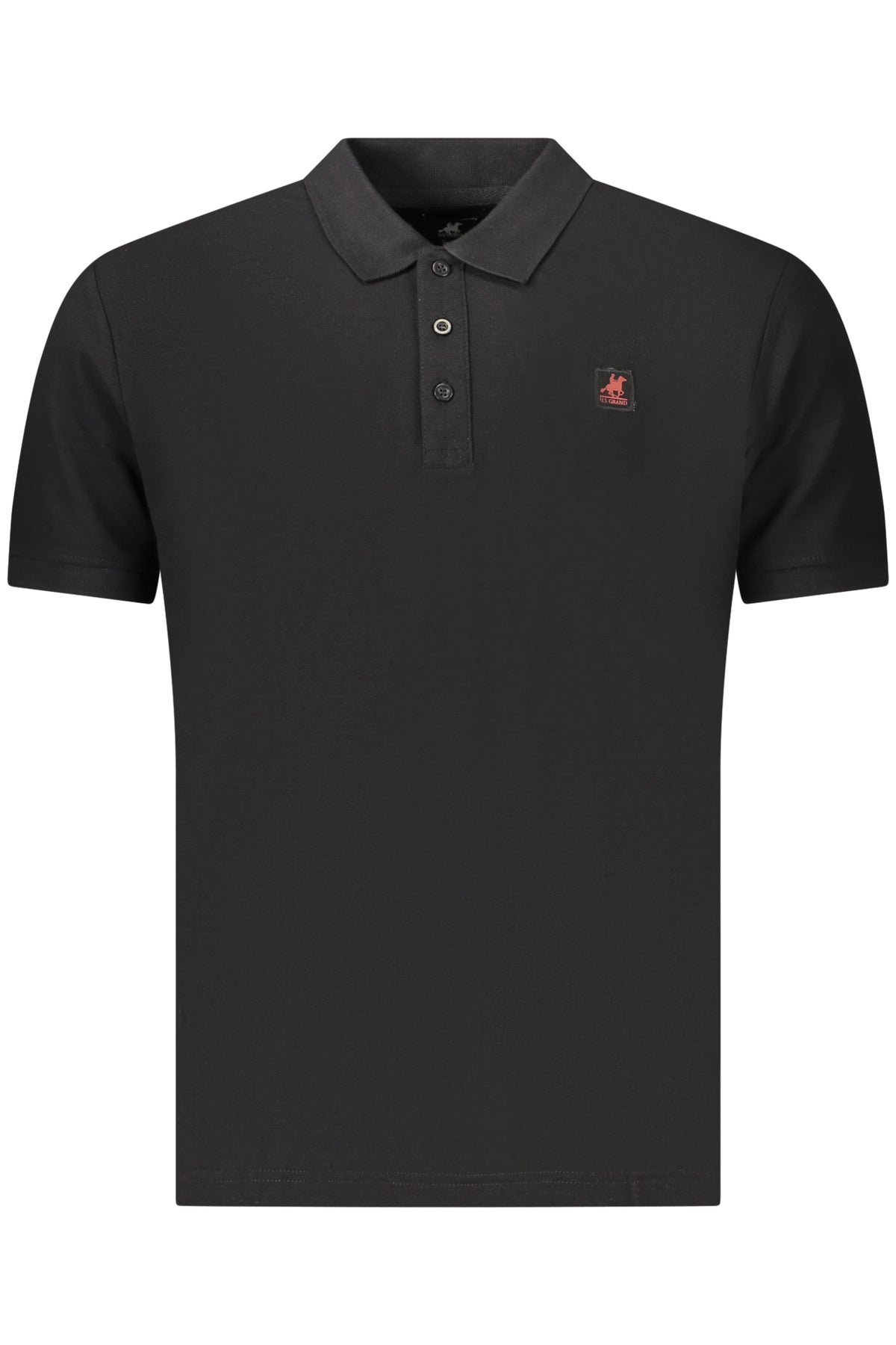 U.S. GRAND POLO MANICHE CORTE UOMO NERO