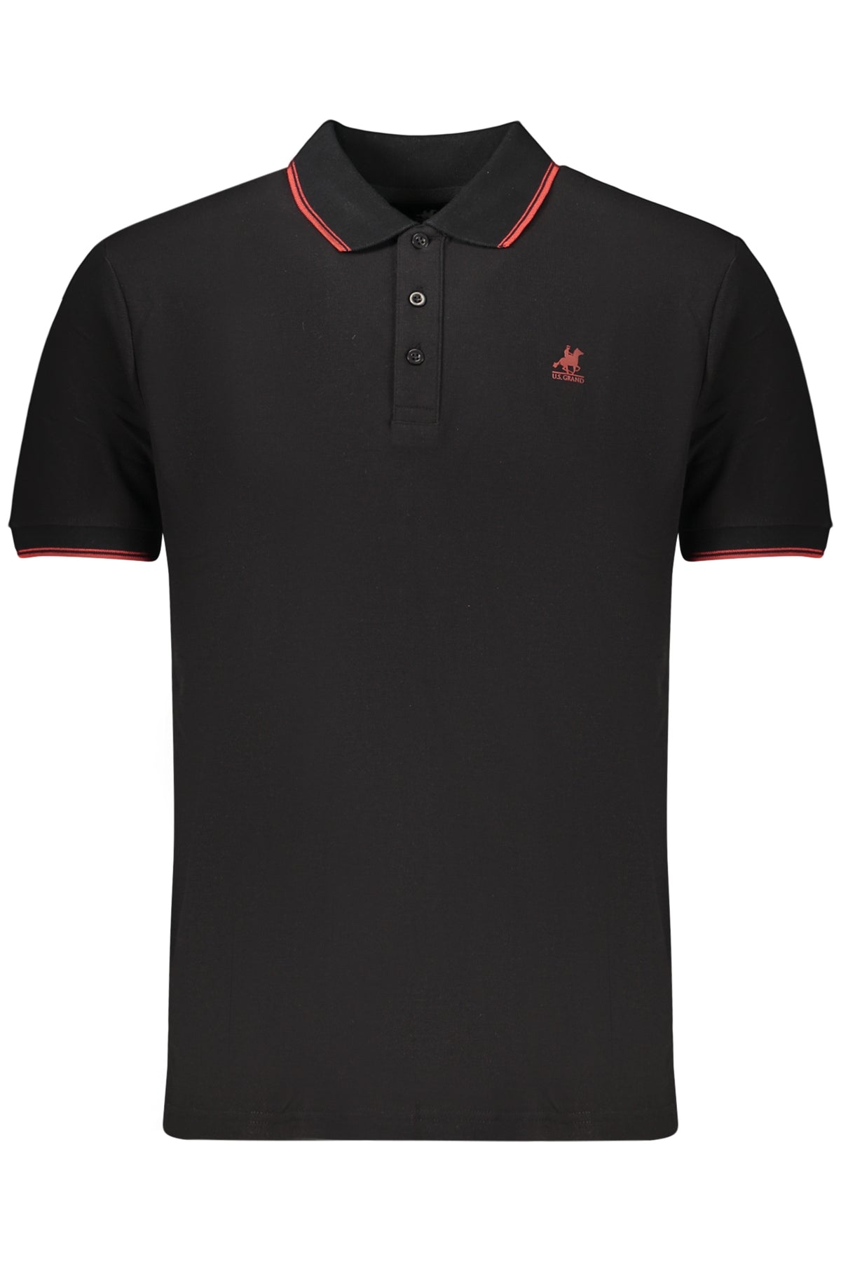 U.S. GRAND POLO MANICHE CORTE UOMO NERO