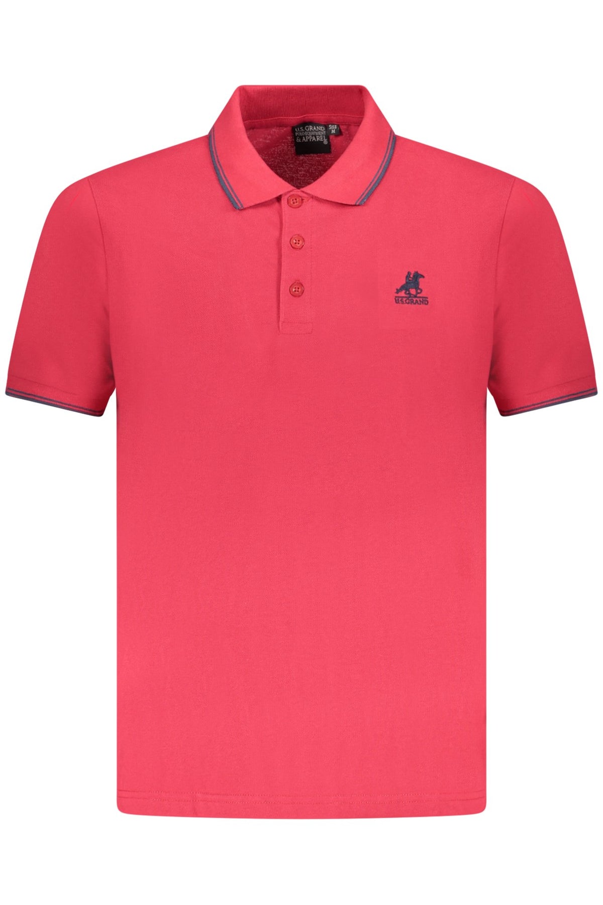 U.S. GRAND POLO MANICHE CORTE UOMO ROSSO