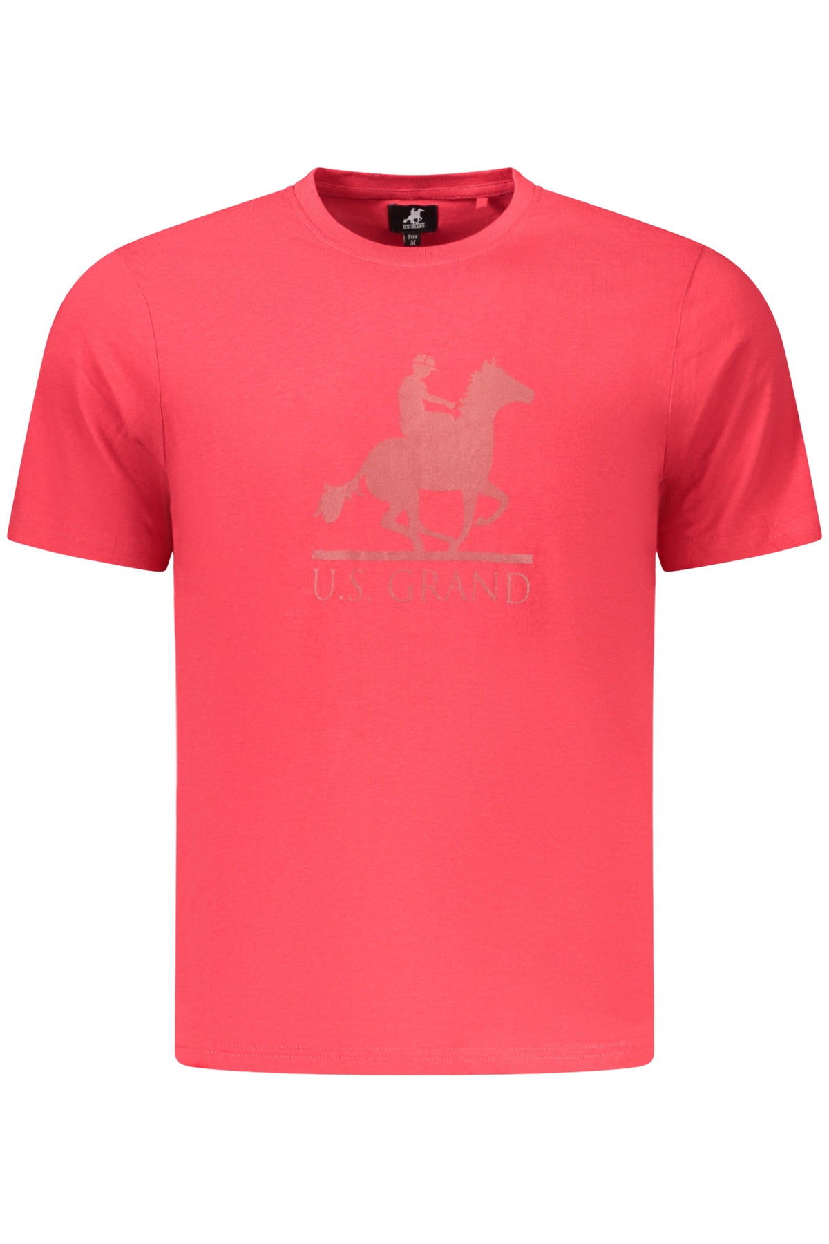 U.S. GRAND T-SHIRT MANICHE CORTE UOMO ROSSO