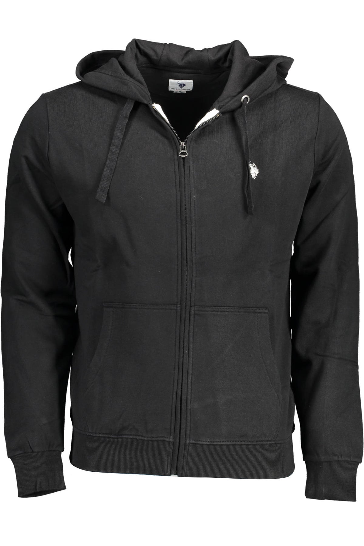 U.S. POLO ASSN. FELPA CON ZIP UOMO NERO
