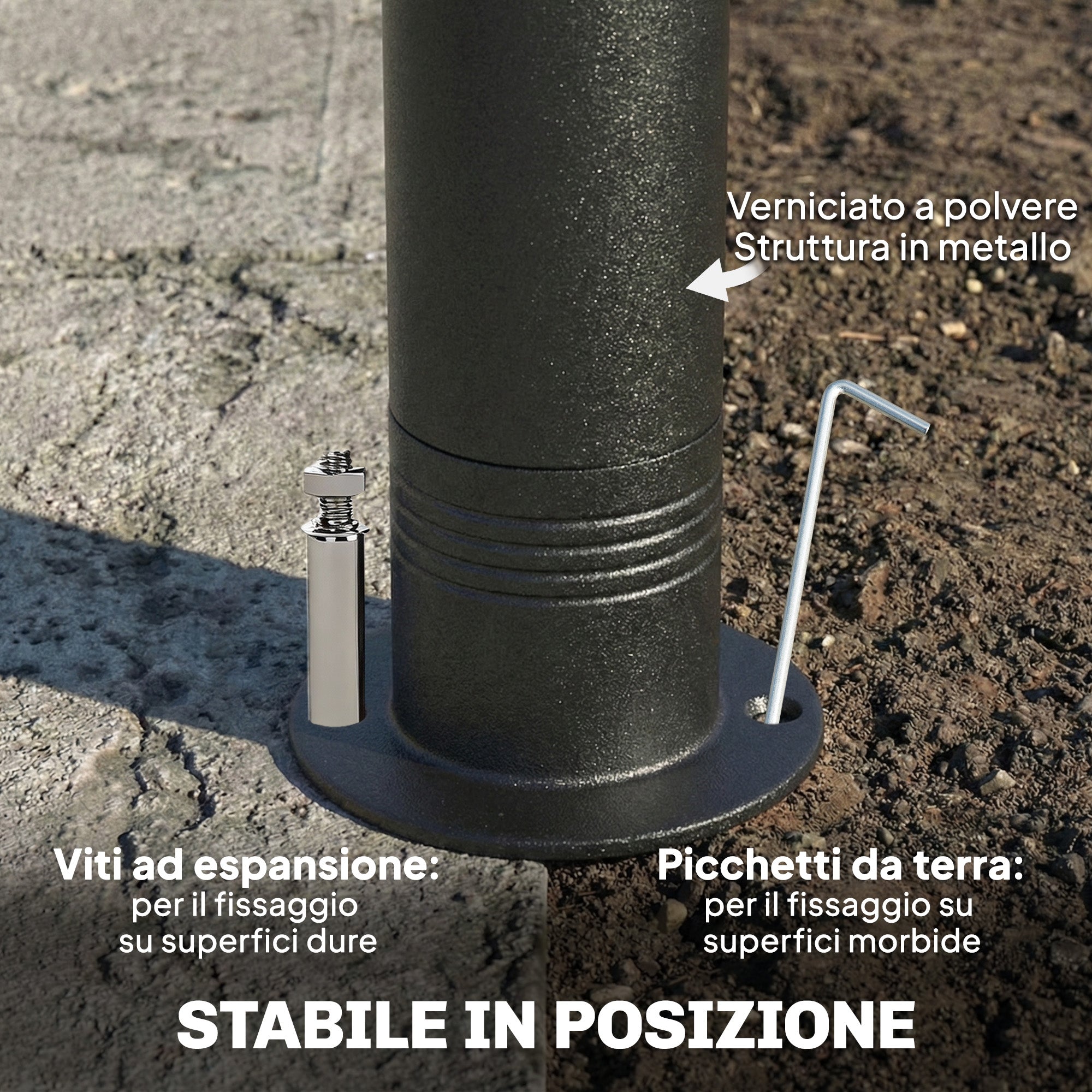 Gazebo da Giardino 3x3 m Impermeabile con Tetto Retrattile