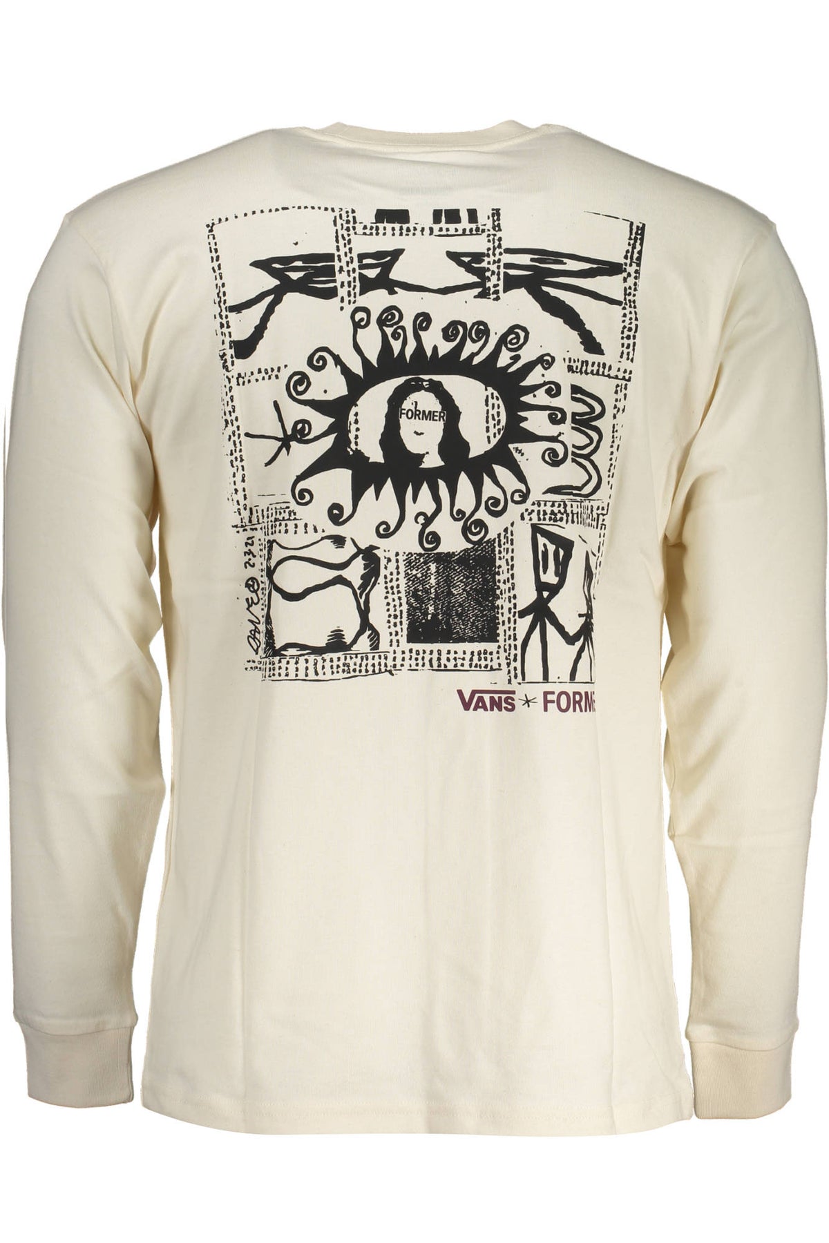 VANS T-SHIRT MANICHE LUNGHE UOMO BIANCO