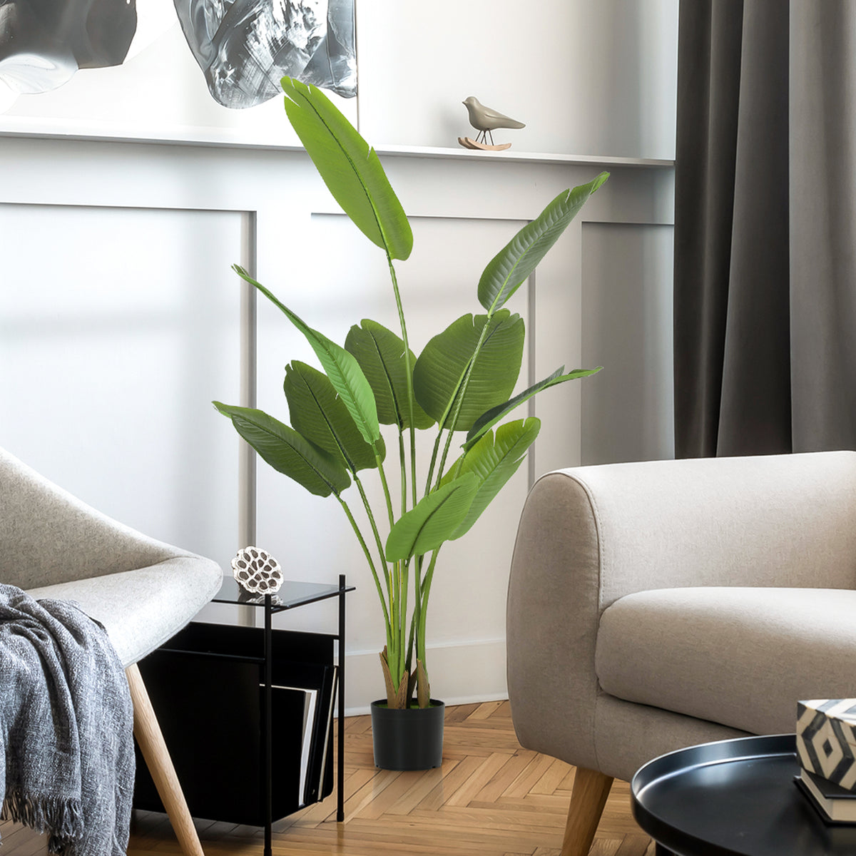 Pianta Artificiale da 160 cm con 10 Foglie