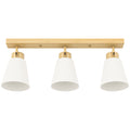 Lampadario da Soffitto 3 Punti Luce Color Legno