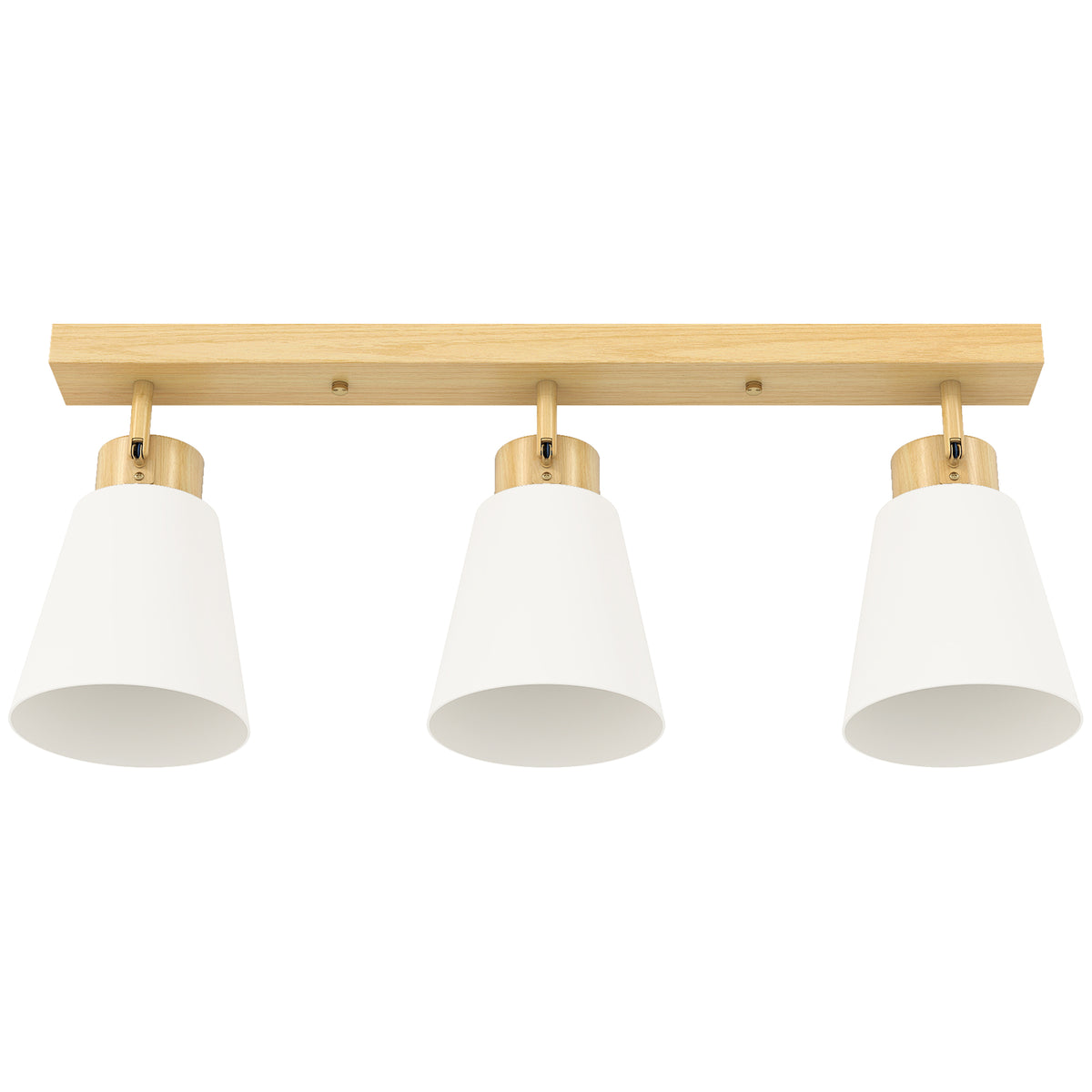 Lampadario da Soffitto 3 Punti Luce Color Legno