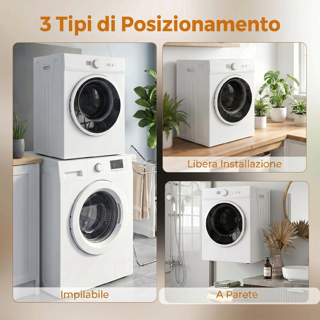 Mini Asciugatrice Portatile 4,8 kg 1020 W