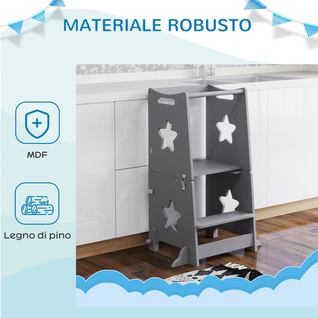 Scala Montessori Convertibile in Tavolo e Sedie