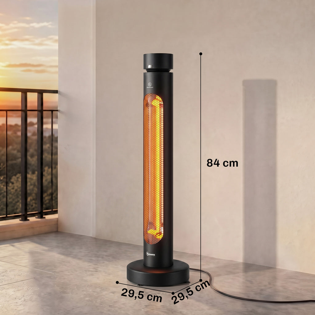Stufa Elettrica a Infrarossi Oscillante 2000W