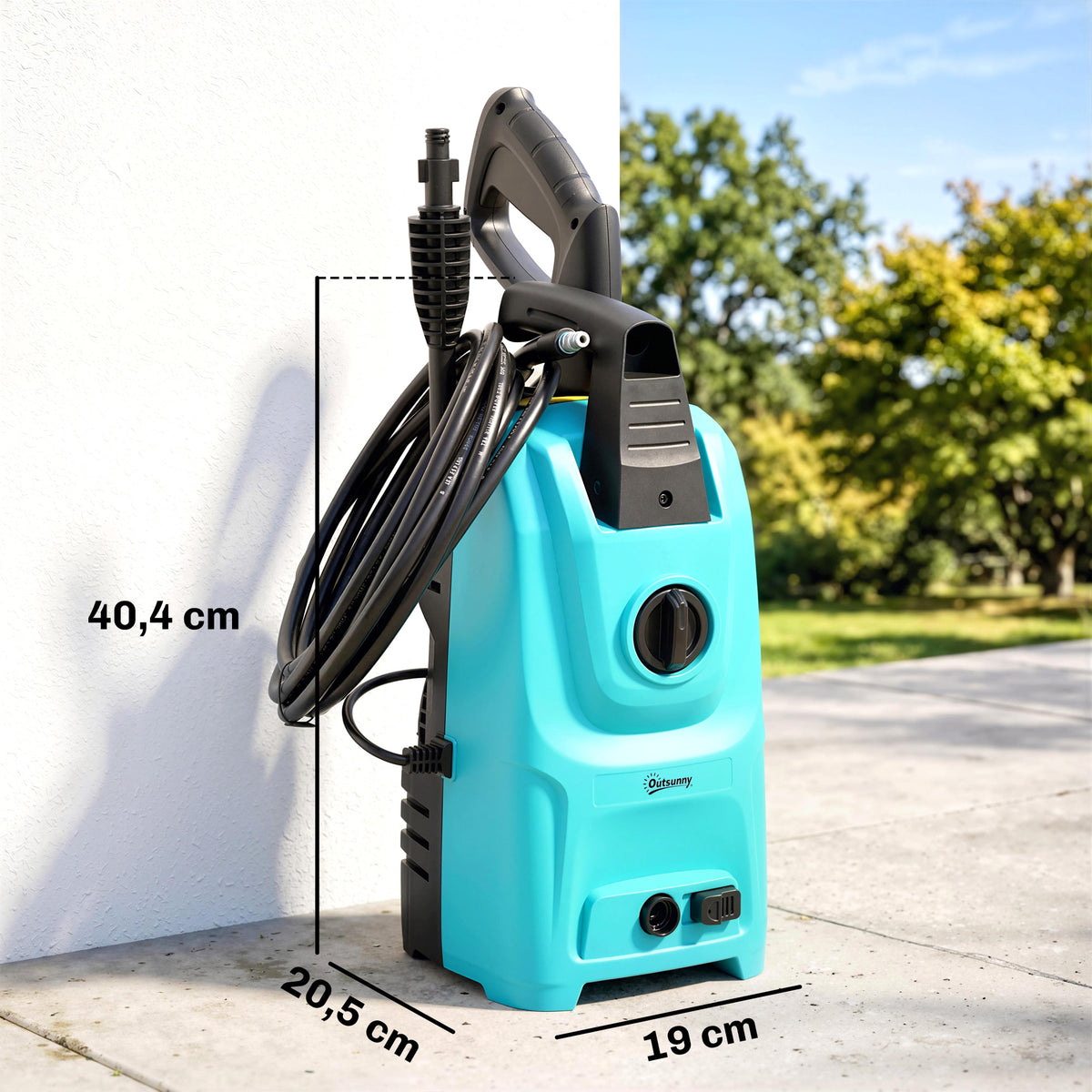 Idropulitrice Elettrica 1500W, 120 Bar con Tubo 6 m