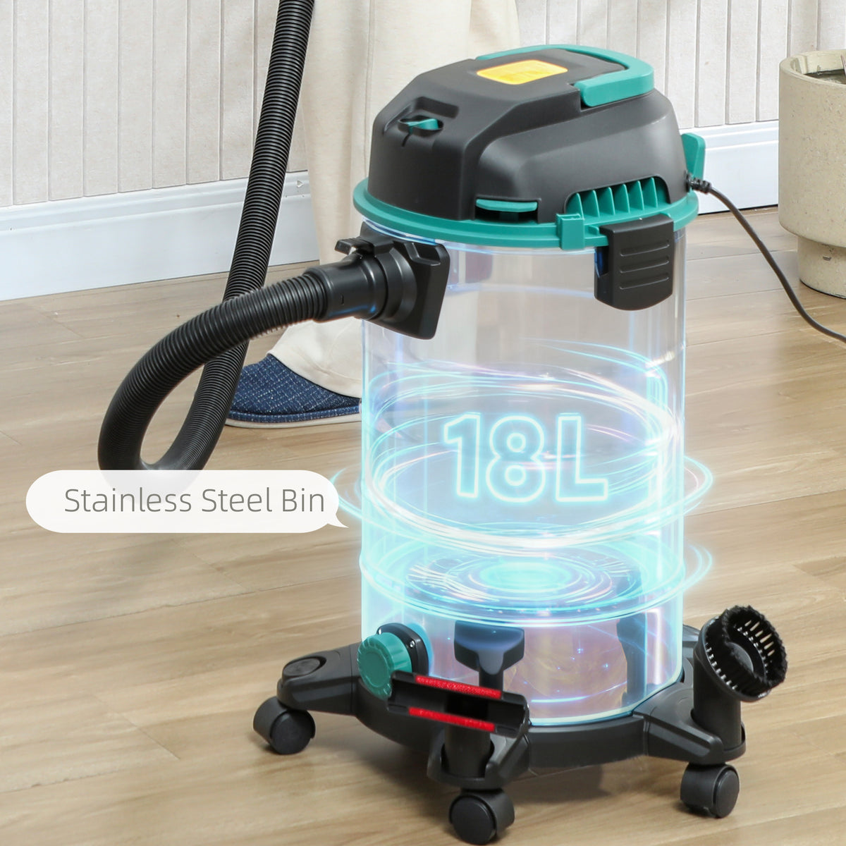 Bidone Aspiratutto 3 in 1 1400W per Solidi e Liquidi