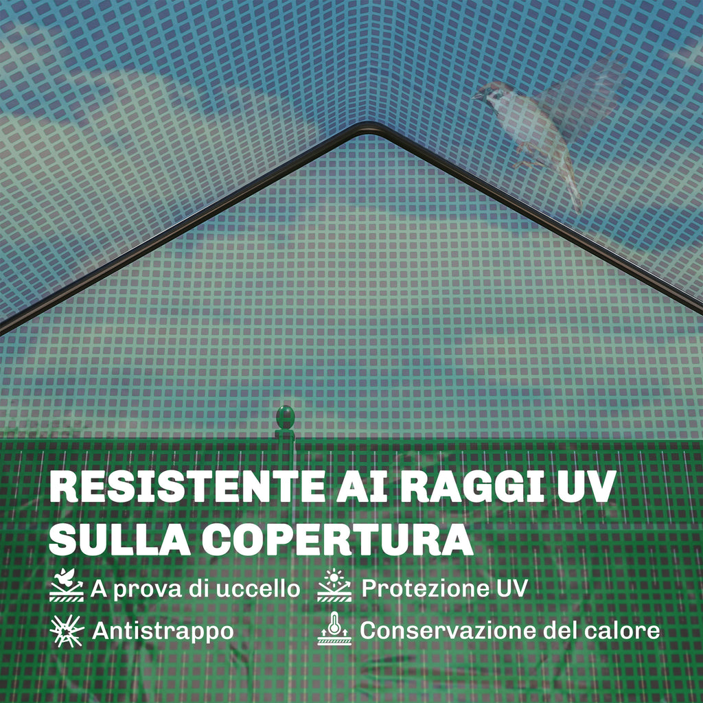Serra da Giardino con Scaffale a 2 Ripiani