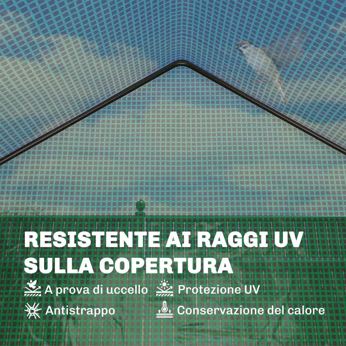Serra da Giardino con Scaffale a 2 Ripiani