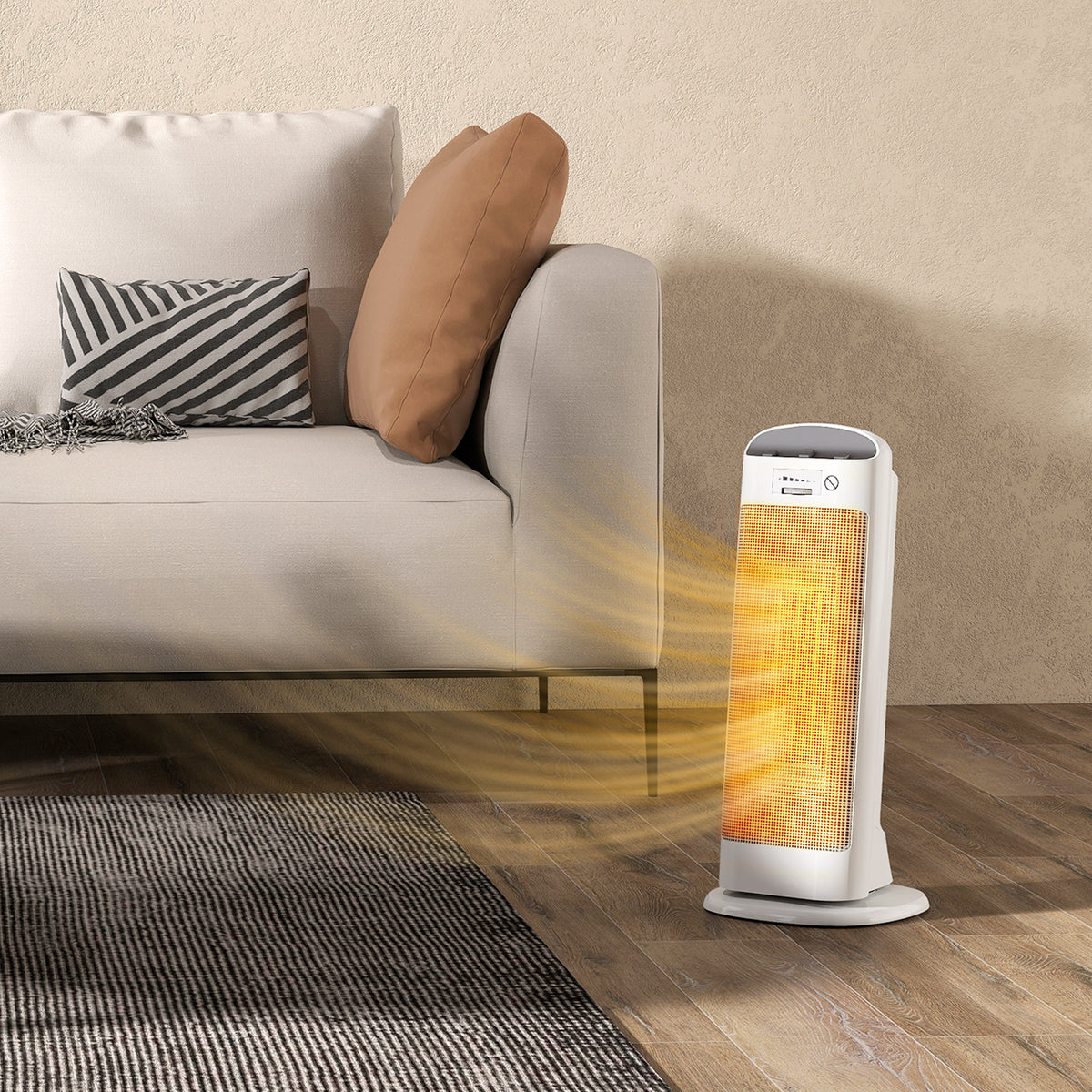 Stufa Elettrica in Ceramica 2000W Oscillante