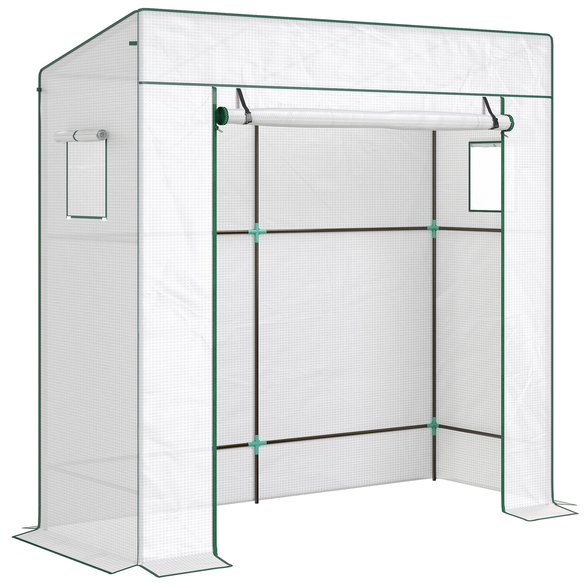Serra da Giardino Murale 196x77x197 cm con 2 Finestre