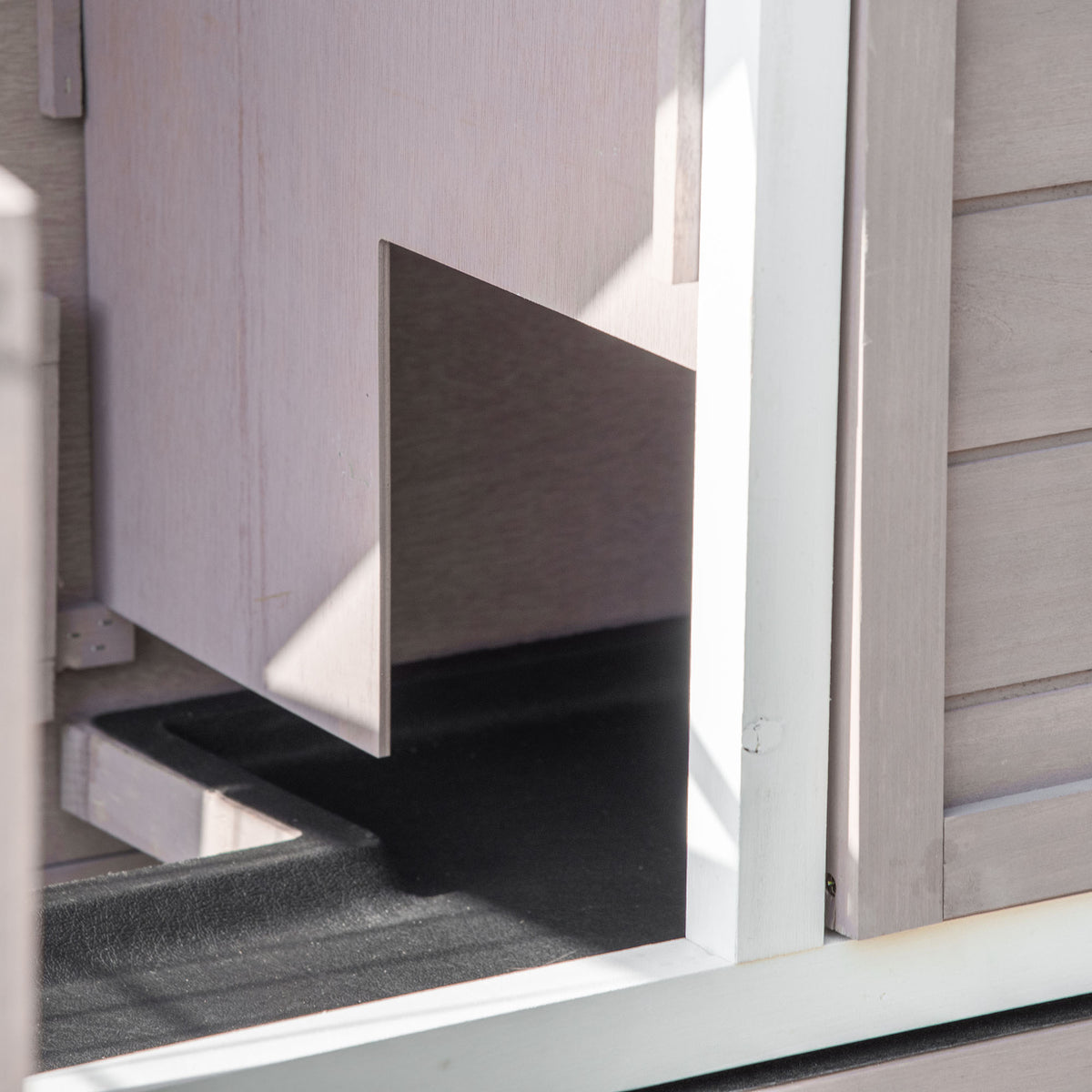 Gabbia per Conigli in Legno Massiccio a Doppio Piano