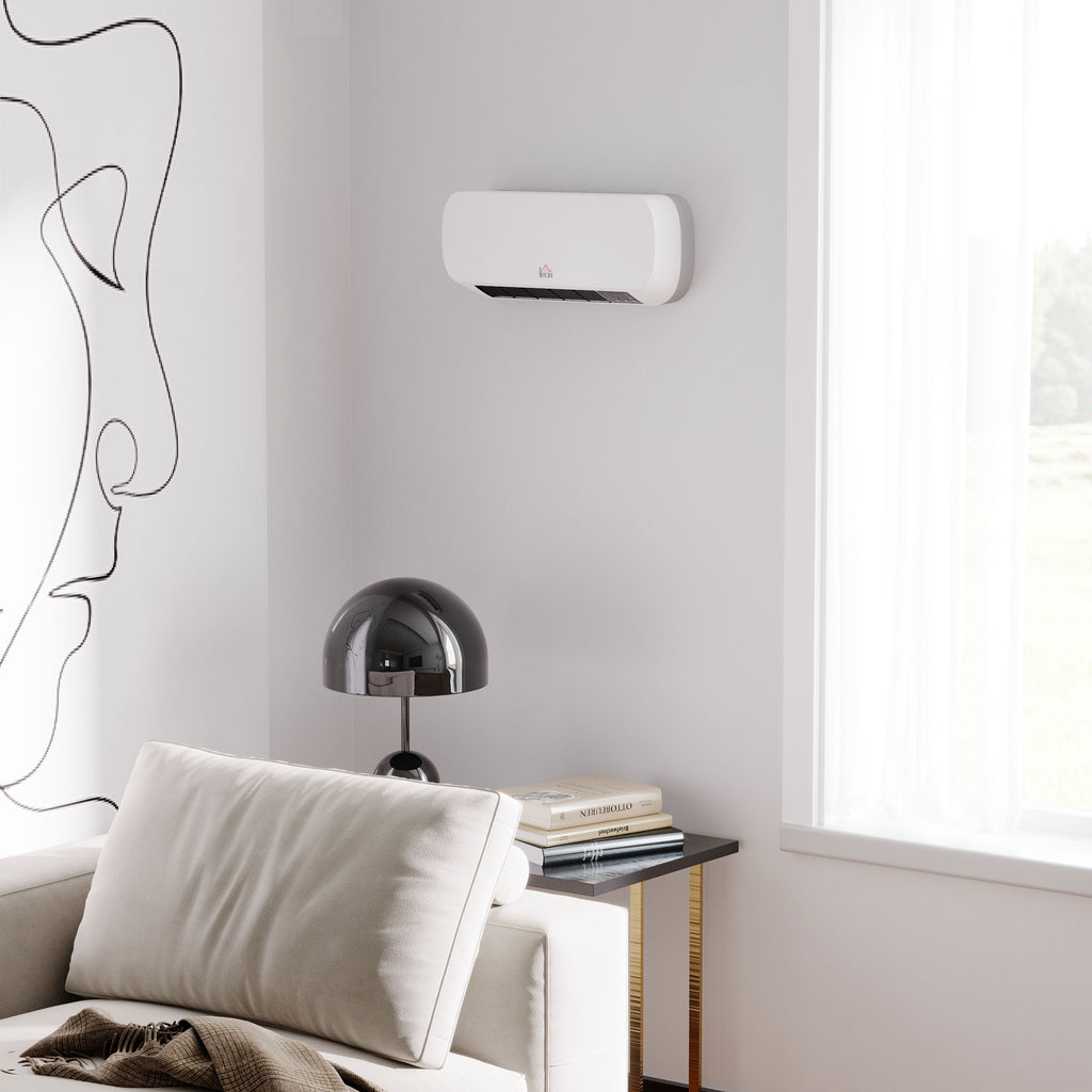 Stufa Elettrica da Parete con Telecomando e Timer